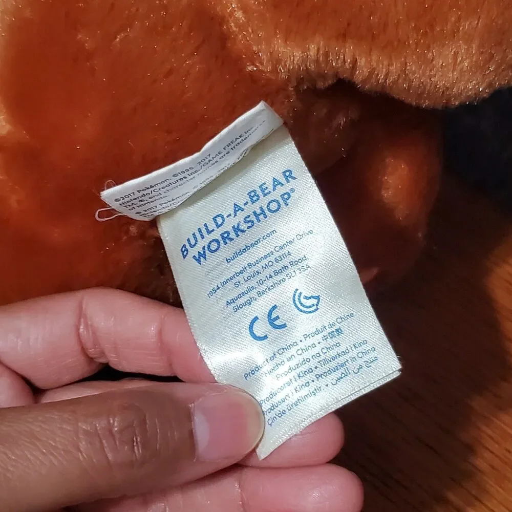 Build A Bear Pokemon Eevee Plush Stuffed Animal W/Sound Needs New Battery 2017